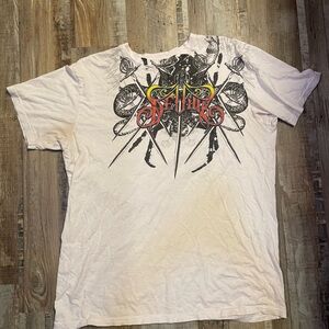 SOLD - affliction style graphic t-shirt y2k